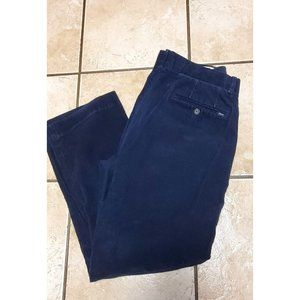Polo Ralph Lauren Men’s (33x30) Classic Fit Stretch Navy Blue Corduroy Pants EUC